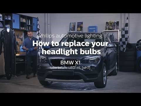 How to replace BMW X1 headlight bulbs
