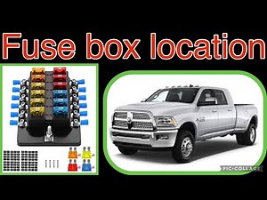 Where is the fuse box of the Dodge RAM 3500