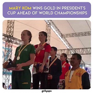 MC Mary Kom, the six-time world champion, defeated Australia’s April Franks 5-0 in the 23rd President’s Cup to clinch the gold medal in a one-sided 51kg category final in Labuan Bajo, Indonesia! Kudos to Mary Kom! #GirliyapaFYI | Girliyapa
