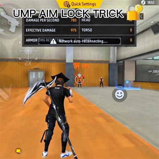 UMP AIM lock trick 👌| Free Fire Headshot Sensitivity Setting | Best Headshot setting #darkfire9827