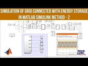 Simulation of Grid Connected with Battery in MATLAB Simulink - method 2