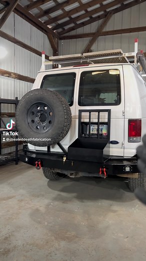 14 reactions | A basic run down of the Econoline rear bumper with dual swing arms 落 | Cheated Death Fabrication | Facebook