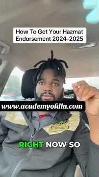 The Fastest Hazmat Endorsement Process in 2026 #CDL #Quick