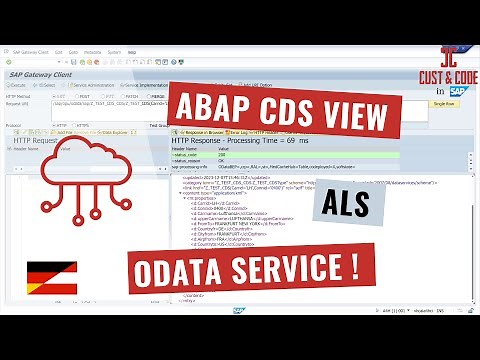 ABAP CDS View als ODATA Service zur Verfügung stellen [deutsch]