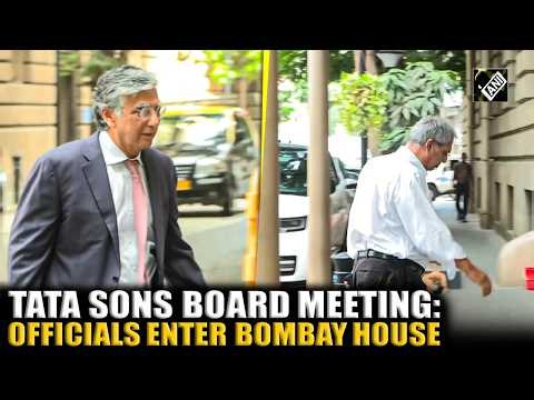 Tata Sons Board Meeting: Noel Tata and other officials enter Bombay House