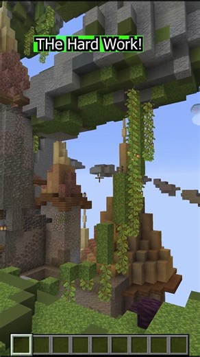 Working Really Hard Makes A Big Progress in Minecraft! #minecraft