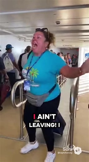 Cruise Karen SCREAMS 'I Ain’t Leaving!' as Security DRAGS Her Off Ship 😱🚢