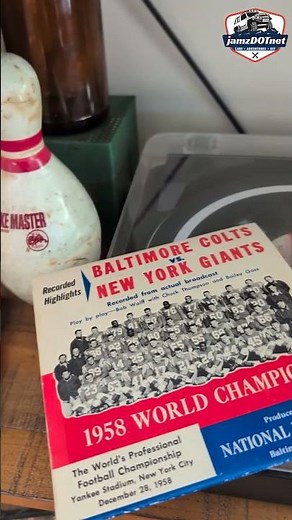 Before Streaming we had the NFL Superbowl on Record - 1958 Baltimore Colts vs New York Giants