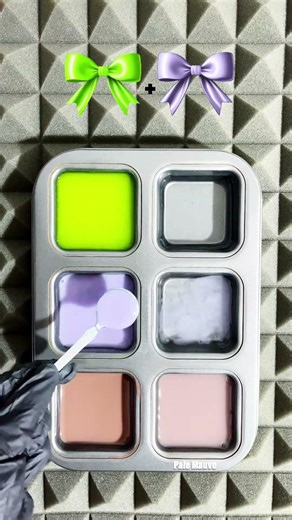 Guess the Final Color | Lilac + Nude peach + Highlighter green #colormixing #amazing