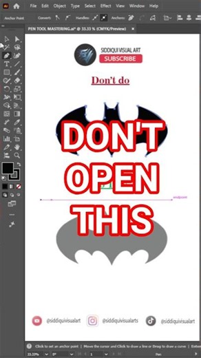 Adobe illustrator 2026 - How to Create Batman Logo ✨ #siddiquivisualart