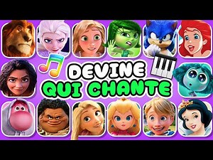 Devine 50 CHANSONS 🎤🎙️🎶 | BLIND TEST DISNEY 🌈 | Vaiana 2, Elsa, Sonic, Raiponce, Mirabel