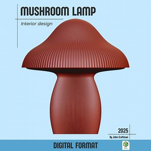 Mushroom Desk Lamp STL: 3D Print Model for Home & Office - Etsy Canada