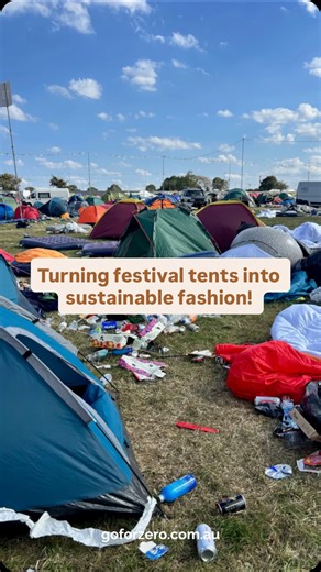 Zero Waste & Toxin Free Store on Instagram: "🥁Festival season is in full swing, but what happens when festival-goers abandon their tents? In Australia and the UK, thousands of unwanted plastic tents end up in landfills each year after being left behind at festivals ⛺️ UK designer Jess O’Riley is changing the game by transforming unwanted tents into unisex sustainable fashion and accessories… with free lifetime repairs (yes please!) 🤩 Ready to learn how this stylish and creative solution is hel
