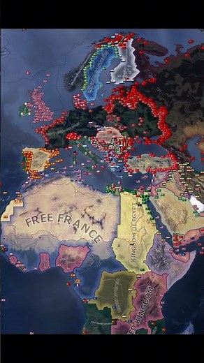 HOI4 TIMELAPSE: THE ROAD TO 56 MOD (better ww2) #heartsofiron4 #hoi4 #history #ww2 #map #military