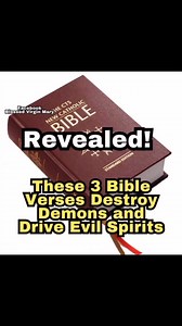 15 reactions | 3 Bible Verses to Drive Away Demons and Evil Spirits | Blessed Virgin Mary | Facebook