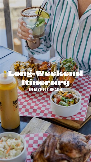 We put together the perfect winter long weekend in Myrtle Beach – and it looks a little like this … 🐟 Day 1 Explore historic downtown Conway, enjoy a lunch at Bonfire Taqueria and take a tour of L.W. Paul Living History Farm. Then head to Myrtle Beach for a delicious dinner at Hook & Barrel and a show at the Carolina Opry Theater. 🌸 Day 2 Enjoy some sunrise fishing in North Myrtle Beach and breakfast at Blueberry’s Grill. Then travel to Little River to walk around Vereen Gardens and enjoy a sc