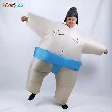 Sumo Inflatable Costume Cosplay Jumpsuit Unisex Suitable for adults and children