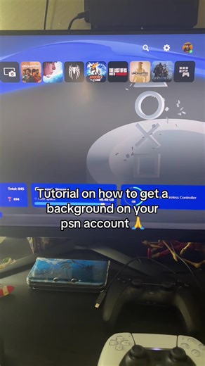 Tutorial on how to get a background on your Psn account #psnaccount #playstation5 #ps5 #fyp