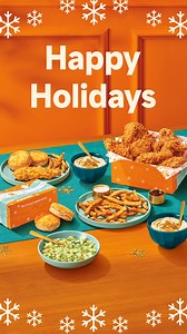 Have a happier holiday with the Festive Family Box - enjoy a 4pc Signature Chicken, 4pc Tenders, 4 reg. sides & 4 biscuits! | Popeyes Canada | Facebook