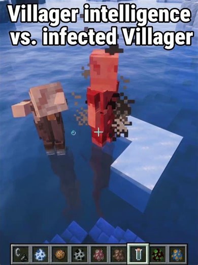 Mutant Villager vs Normal Villager! Pure Chaos in the Fire 🔥💀 (Minecraft)