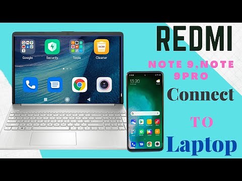 How to Redmi Note 9 and Note 9 pro connect to laptop | Redmi note 9 & note 9 pro screen share laptop