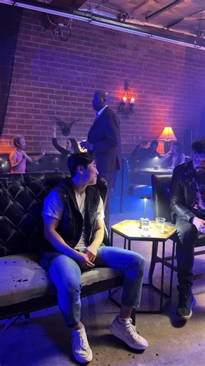 Behind the Scenes on The Grim Rapper. A party scene before the music 🎶