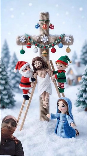 The Passion of Jesus Crochet Diorama Christmas story