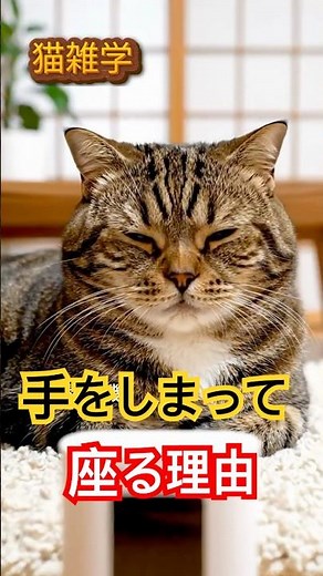 【猫雑学】香箱座りって何？【関西猫】