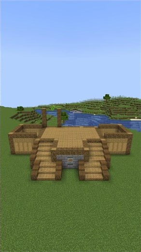 Simple house tutorial minecraft | Timelapse #minecraft