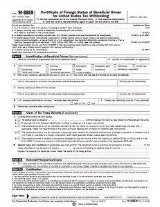 2006 Form IRS W-8BEN Fill Online, Printable, Fillable, Blank - pdfFiller