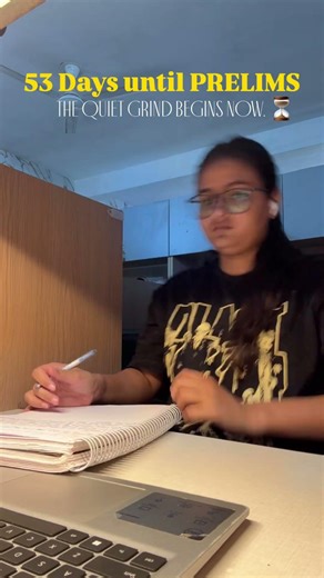 "POV: You realized there are only 53 days left. Time to lock in.📚#upsc #prelims2026 #aspirants