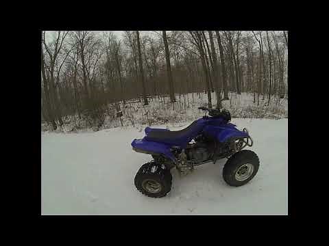 2001 Yamaha Warrior 350 review, walk around and start up