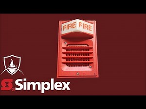 Simplex 2903-9005 & 2901-9806 Light Plate and Horn Fire Alarm Test Video