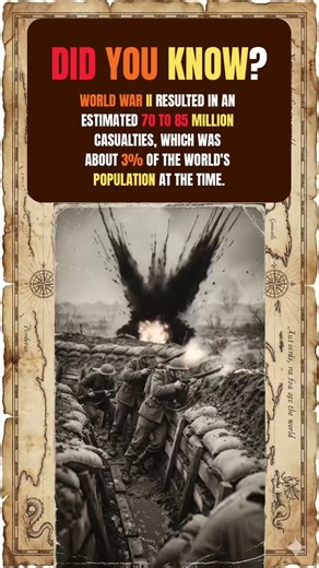 World War II casualties went up to 85 Million People — 3% of Humanity Vanished