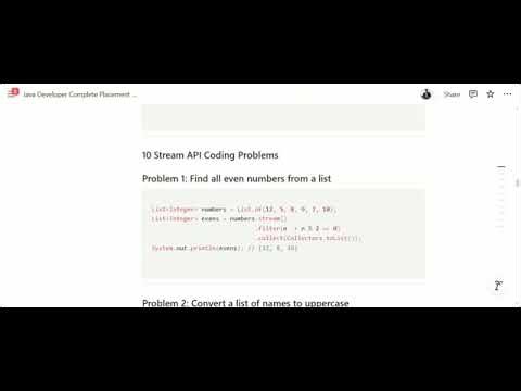 Crack Java Interviews || Java Plus React Complete Placement Notes