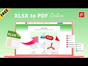 How to Convert XLSX to PDF?