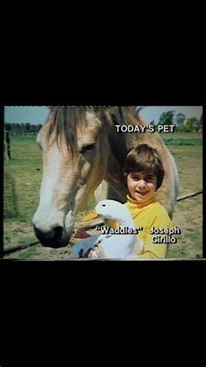 Meet Joseph and his pet duck Waddles (1983) #Shorts