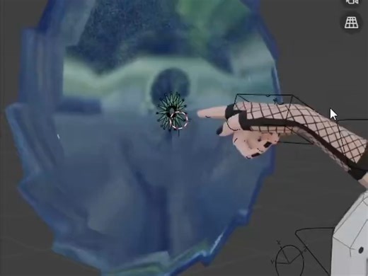 绝不会用在奇怪地方的 Blender 技巧😉 | Shrinkwrap 约束传送门效果