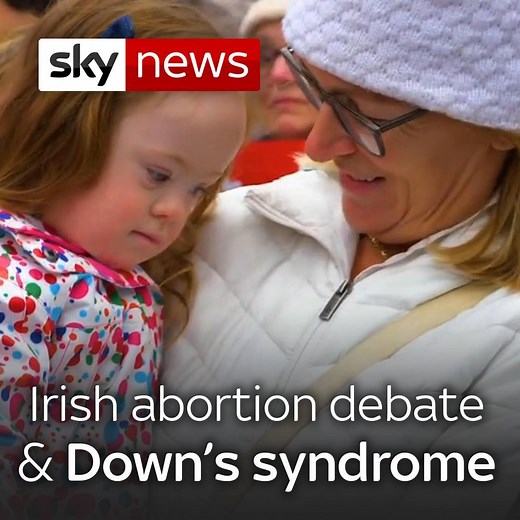262K views · 587 reactions | Front and centre of Ireland's abortion referendum has been Down's syndrome and the country of Iceland. Here's why, and what both sides of the campaign are saying | Sky News | Facebook