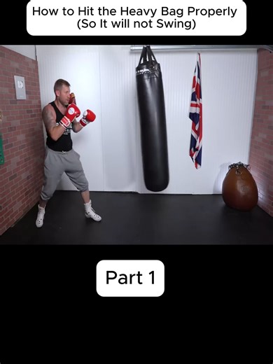 How to Hit the Heavy Bag Properly (So It will not Swing) Part 1 | heavy bag