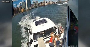 Exclusive video shows 2 boats collide on the East River