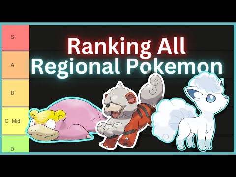 Ranking EVERY Regional Variant Design from WORST to BEST! (Alola, Galar, Hisui, Paldea)