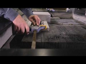 Fixturing material on an OMAX abrasive waterjet