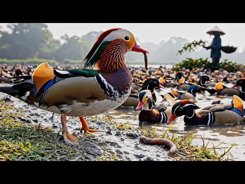 Inside the most beautiful Duck farm: Majestic Mandarin Ducks in stunning colors