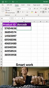 How to create barcode in excel 😱 #excel #office #spreadsheet | Time to Office