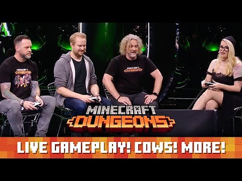 Minecraft Dungeons live demo! Release month! Cows!