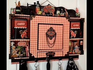 5x5 Pocket Flip Mini Album in a Spice Shelf featuring G45 Home Sweet Home collection from Graphic 45