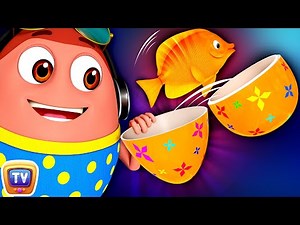 Kids play in HUGE Gumball Machine, Ball Pit and Surprise Eggs to Learn Color Orange|ChuChuTV Funzone