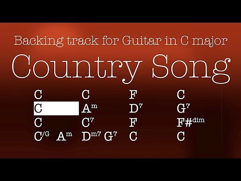 Country Song, backing track for Guitar, C major, 105bpm. Play along and enjoy!