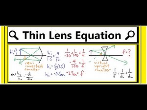 Lens and Curved Mirror Problems (Thin Lens Equation)